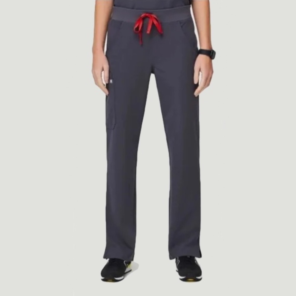 NWT Figs Charcoal Kade Cargo Scrub Pant - Petite XS